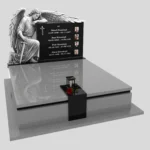 Nagrobek podwójny z grawerem archanioła KD 73 zdjęcie 41