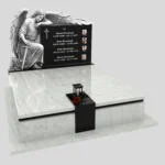 Nagrobek podwójny z grawerem archanioła KD 73 zdjęcie 47