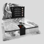 Nagrobek podwójny z grawerem archanioła KD 73 zdjęcie 48