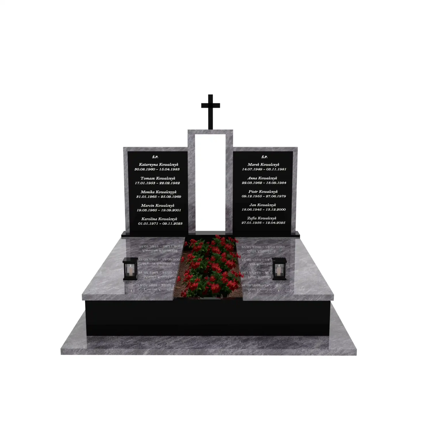 Nagrobek podwójny z krzyżem KD 72+360 – photo №12