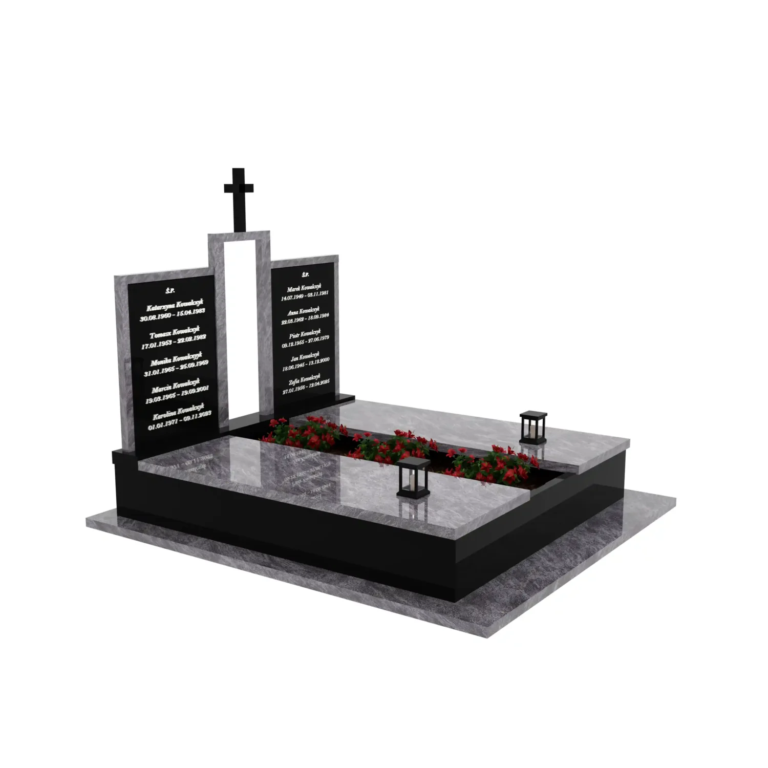 Nagrobek podwójny z krzyżem KD 72+360 – photo №10