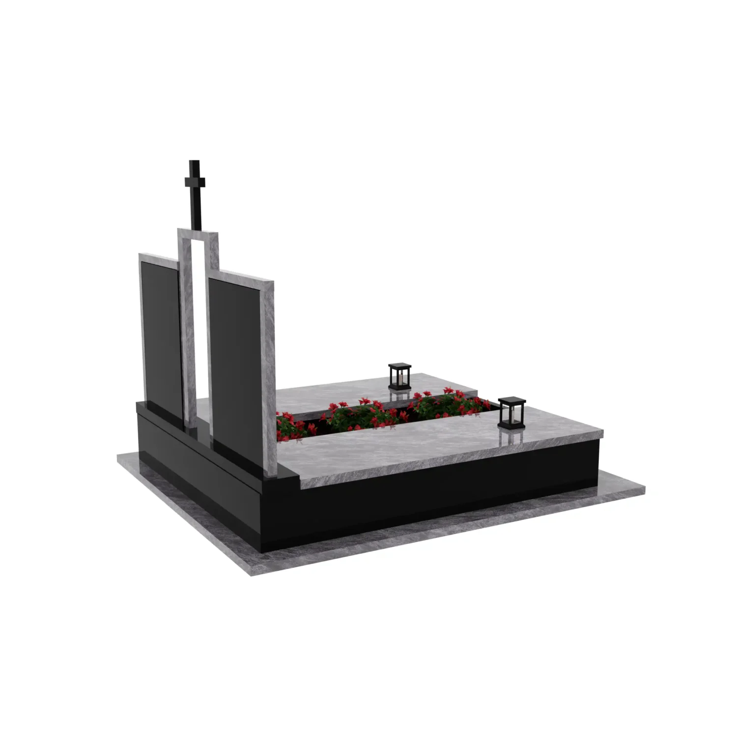 Nagrobek podwójny z krzyżem KD 72+360 – photo №8