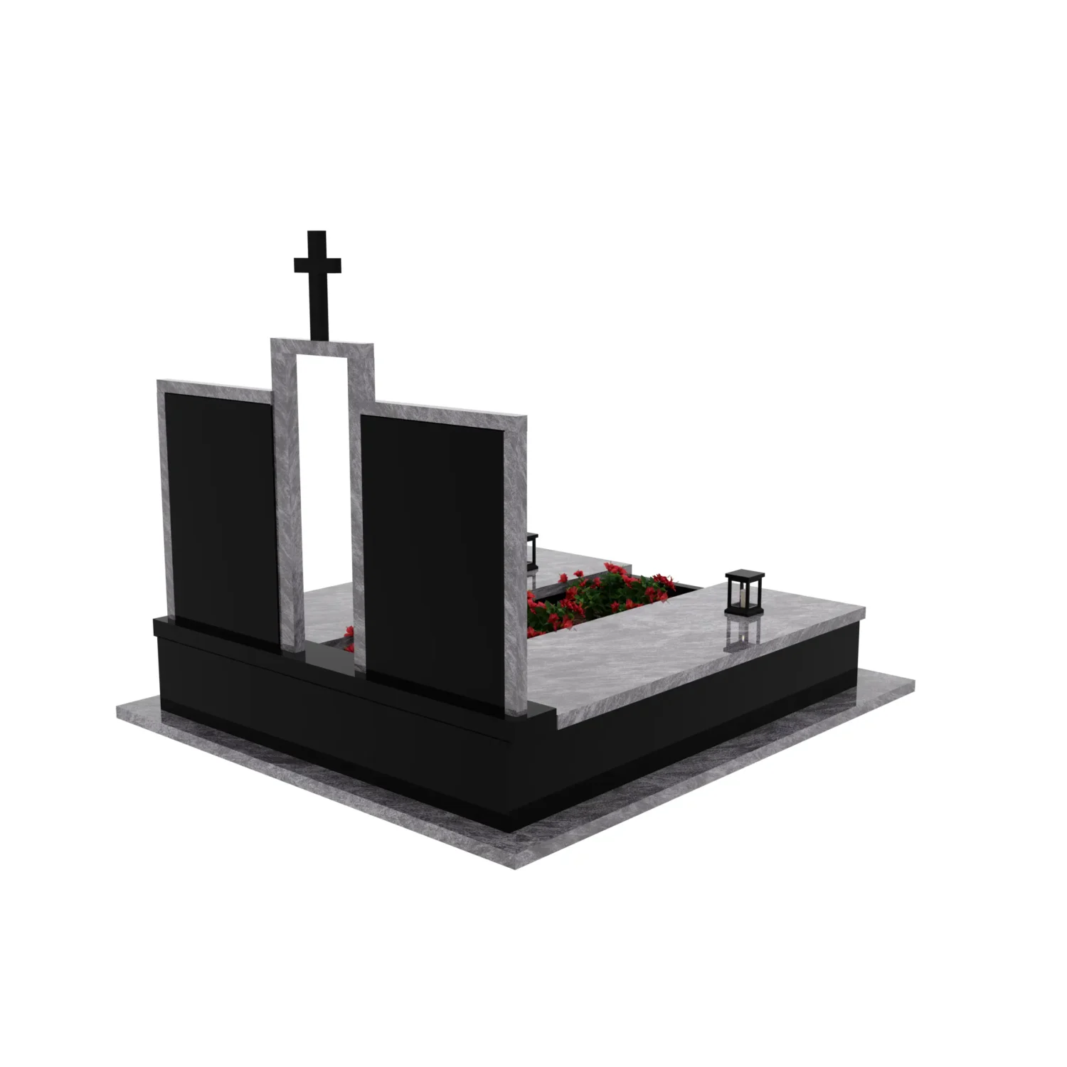 Nagrobek podwójny z krzyżem KD 72+360 – photo №7