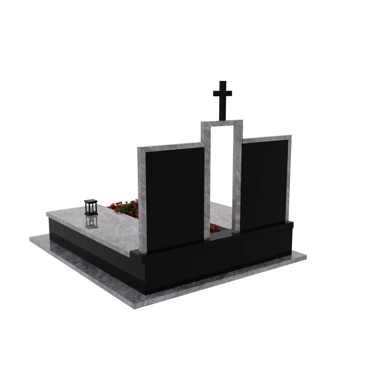 Nagrobek podwójny z krzyżem KD 72+360 – photo №5