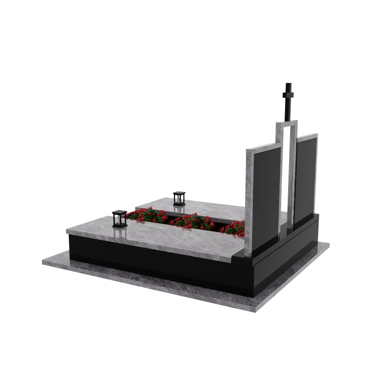 Nagrobek podwójny z krzyżem KD 72+360 – photo №4