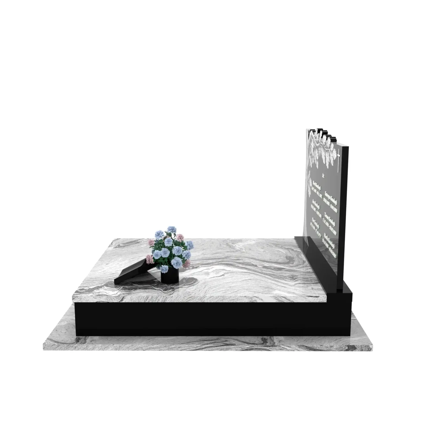 Nagrobek podwójny z rzeźbą drzewa CK 118+360 – photo №3