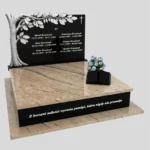 Nagrobek podwójny z rzeźbą drzewa CK 118 zdjęcie 45