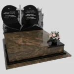 Nagrobek podwójny z rzeźbą serca i kwiatów CK 119 zdjęcie 35