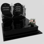 Nagrobek podwójny z rzeźbą serca i kwiatów CK 119 zdjęcie 37