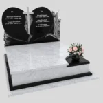 Nagrobek podwójny z rzeźbą serca i kwiatów CK 119 zdjęcie 38