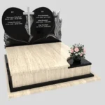 Nagrobek podwójny z rzeźbą serca i kwiatów CK 119 zdjęcie 39