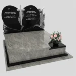 Nagrobek podwójny z rzeźbą serca i kwiatów CK 119 zdjęcie 40