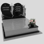 Nagrobek podwójny z rzeźbą serca i kwiatów CK 119 zdjęcie 41