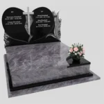 Nagrobek podwójny z rzeźbą serca i kwiatów CK 119 zdjęcie 43