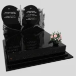 Nagrobek podwójny z rzeźbą serca i kwiatów CK 119 zdjęcie 45