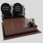 Nagrobek podwójny z rzeźbą serca i kwiatów CK 119 zdjęcie 47