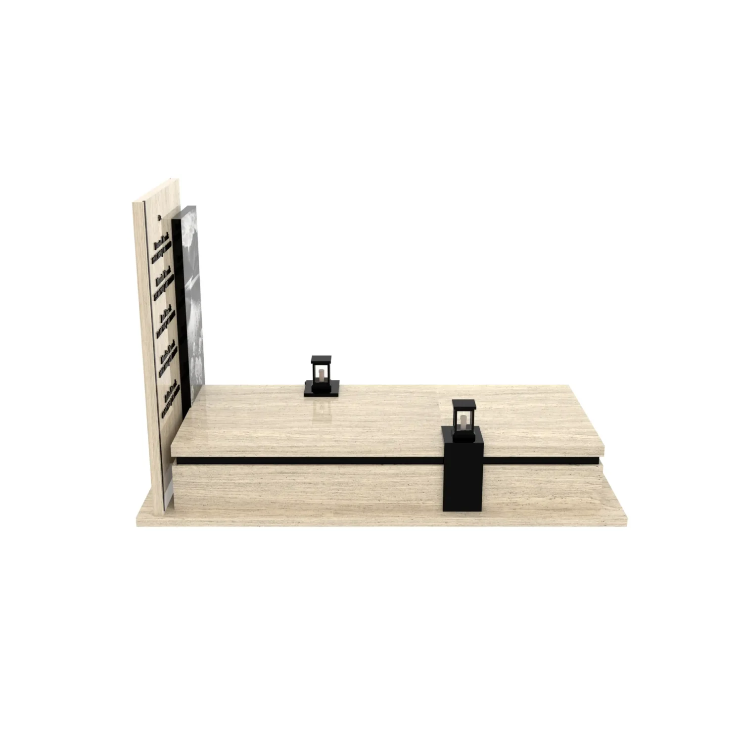 Nagrobek pojedynczy z grawerem natury K 129+360 – photo №1