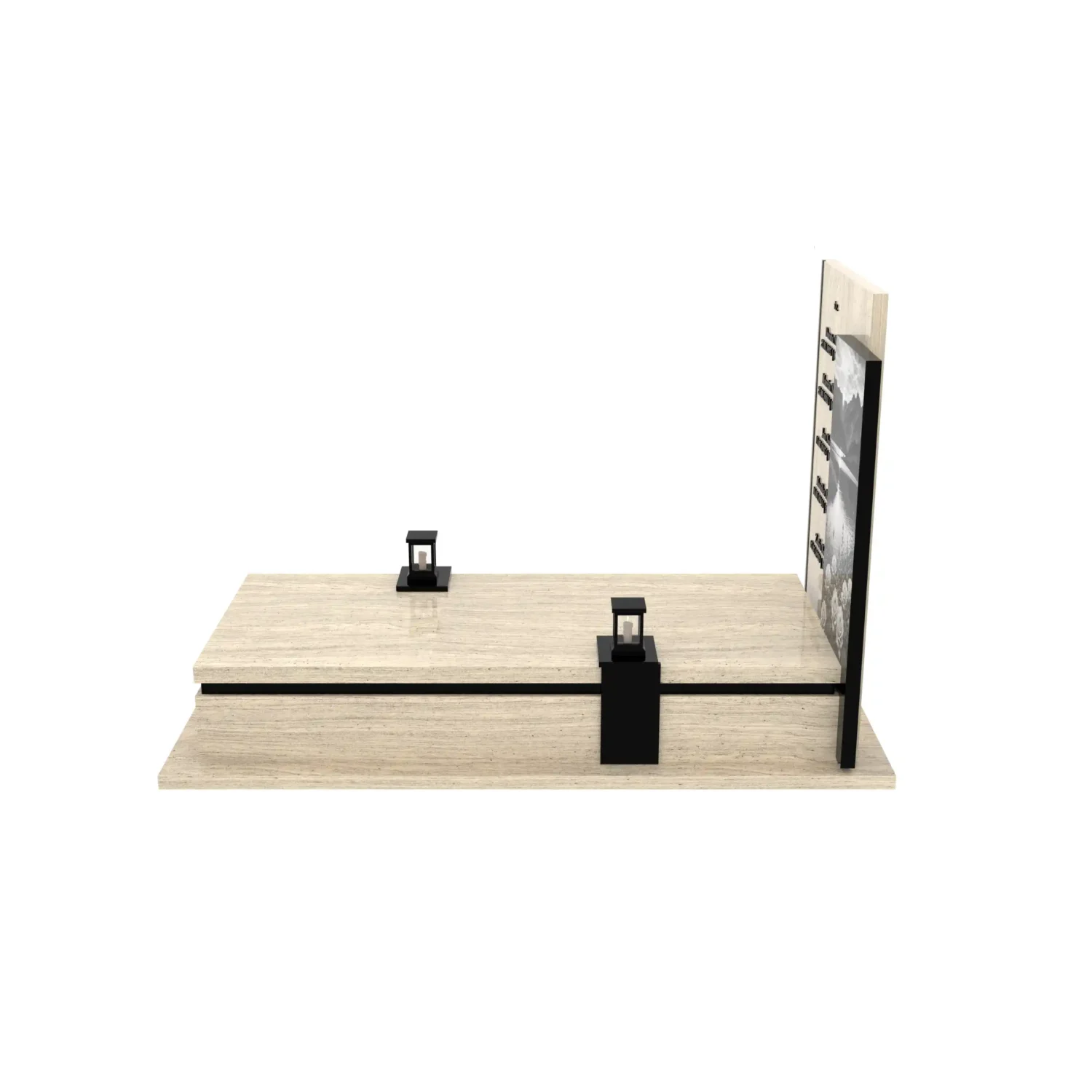 Nagrobek pojedynczy z grawerem natury K 129+360 – photo №7