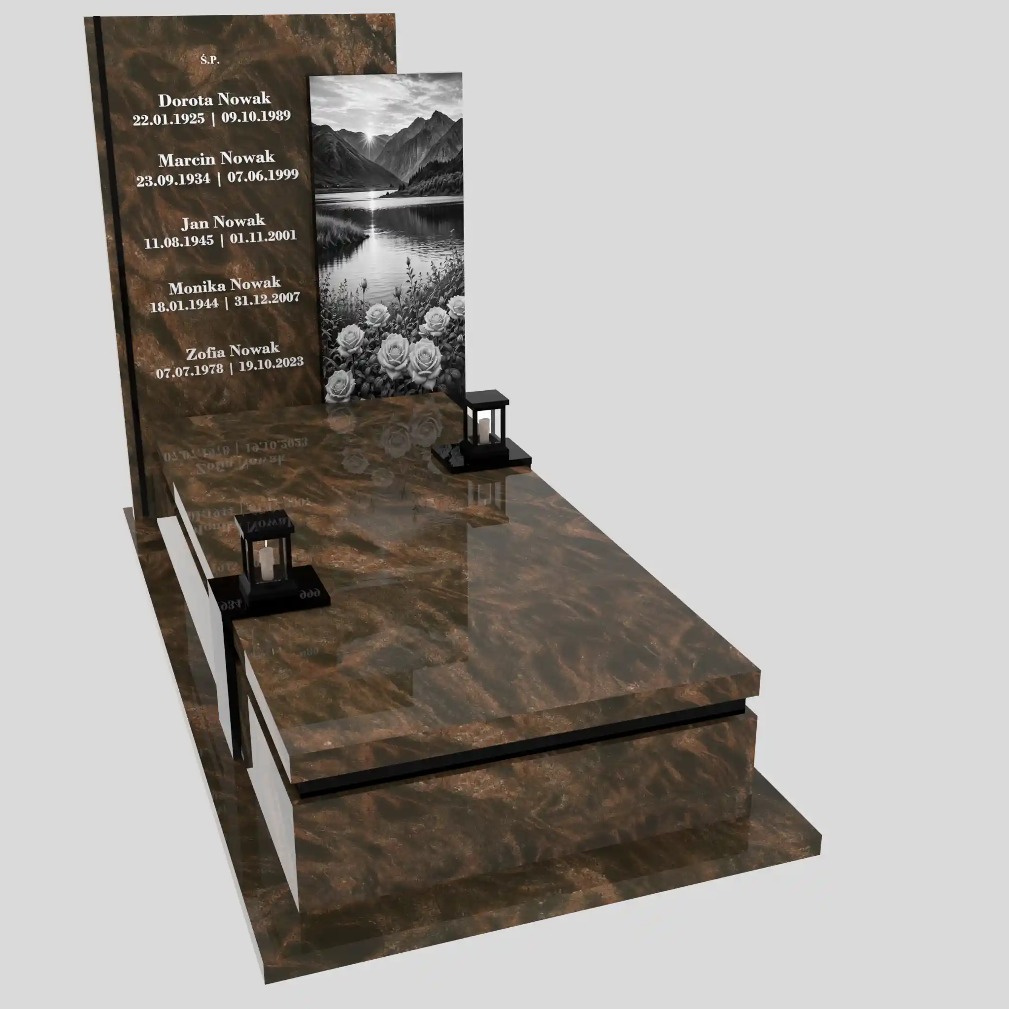 Nagrobek pojedynczy z grawerem natury K 129 zdjęcie 93
