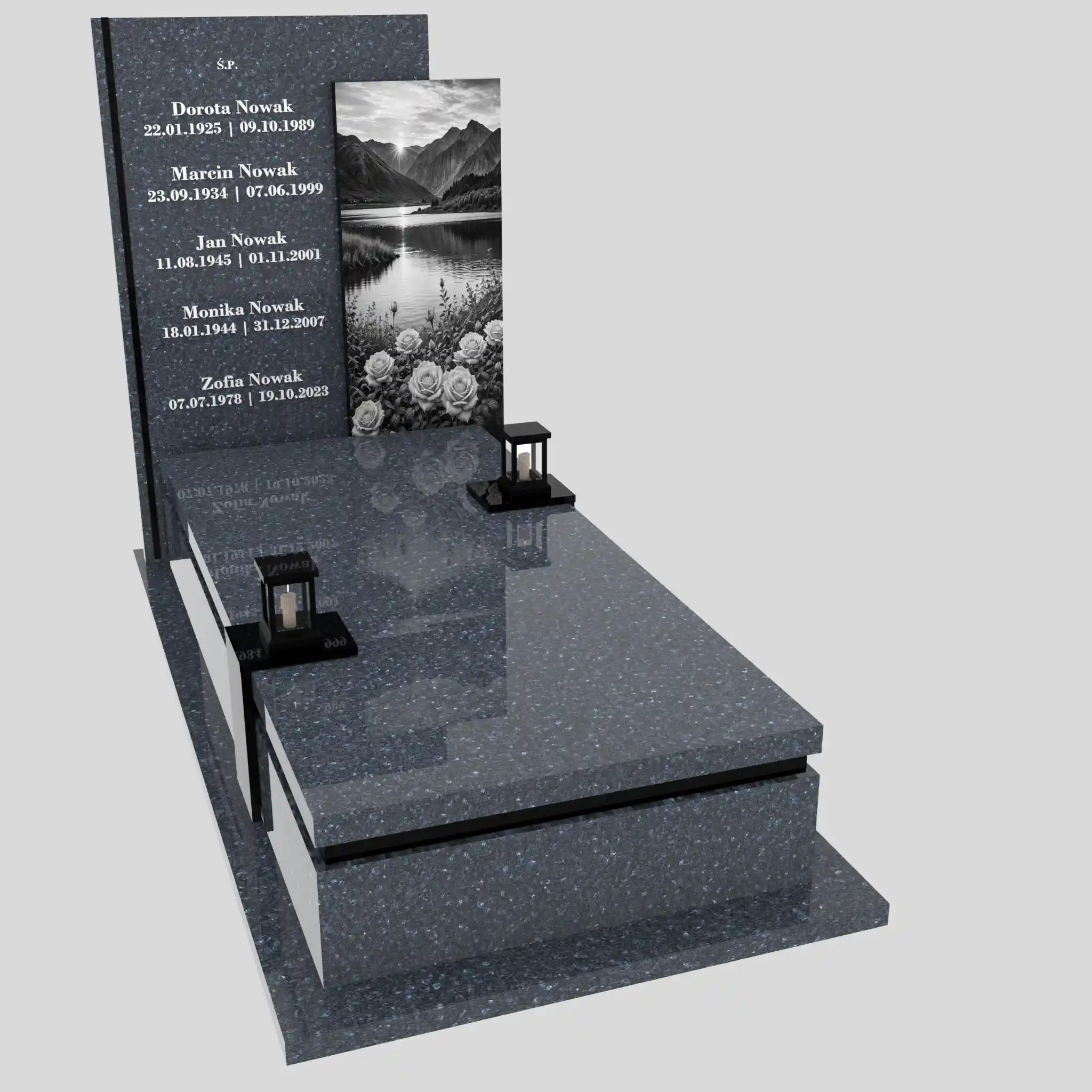 Nagrobek pojedynczy z grawerem natury K 129 zdjęcie 92
