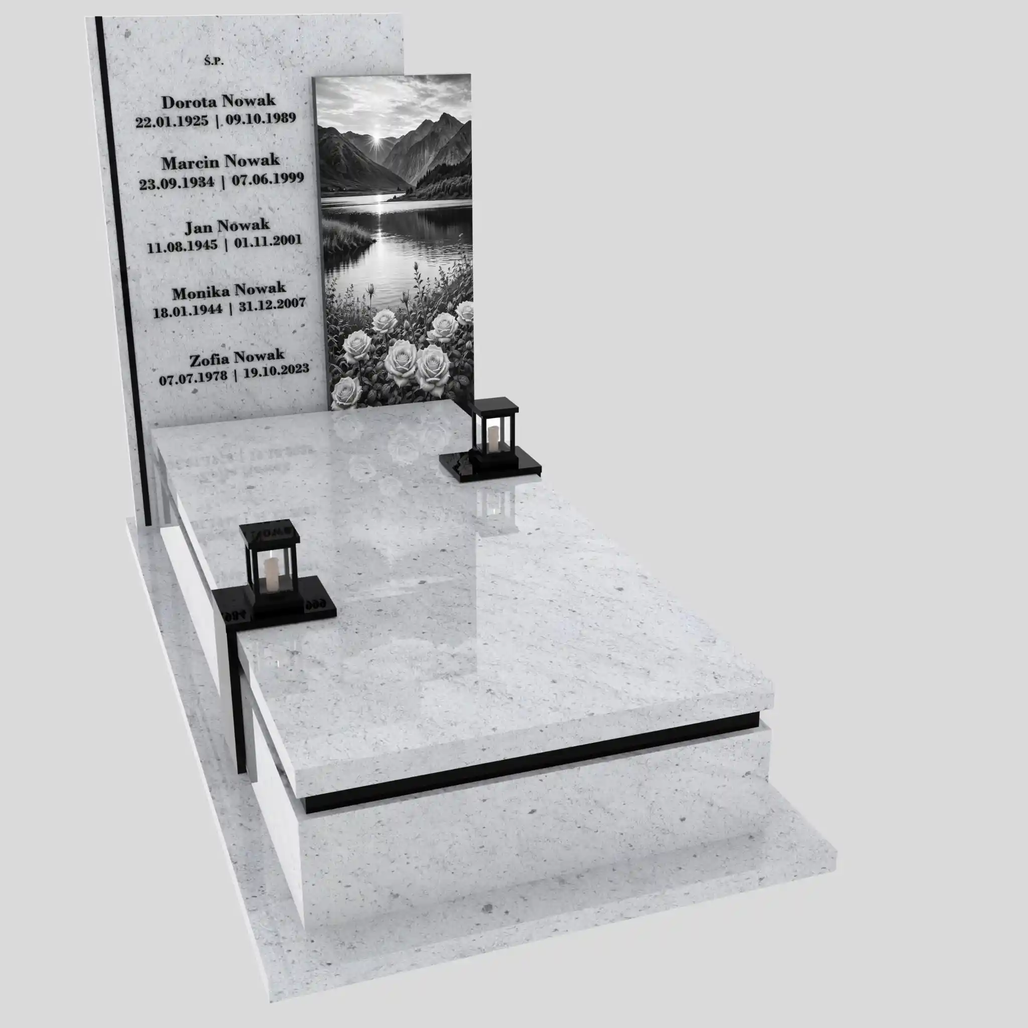 Nagrobek pojedynczy z grawerem natury K 129 zdjęcie 90