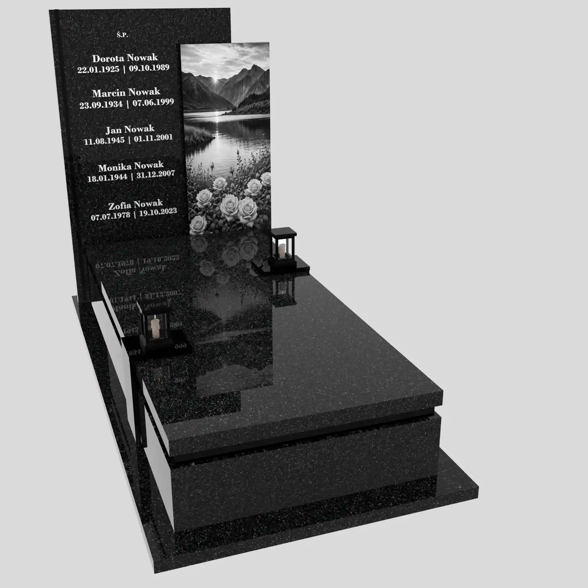 Nagrobek pojedynczy z grawerem natury K 129 zdjęcie 89