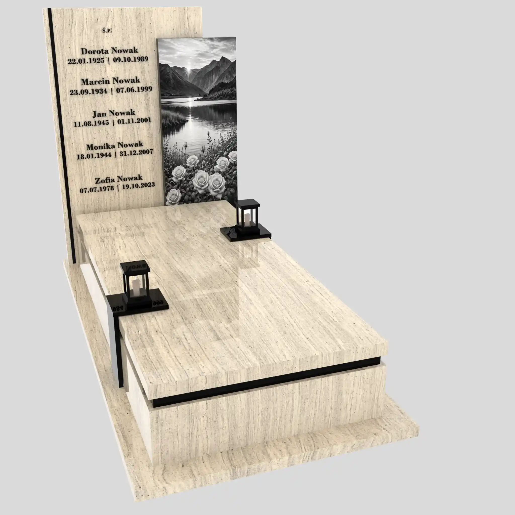 Nagrobek pojedynczy z grawerem natury K 129 zdjęcie 88