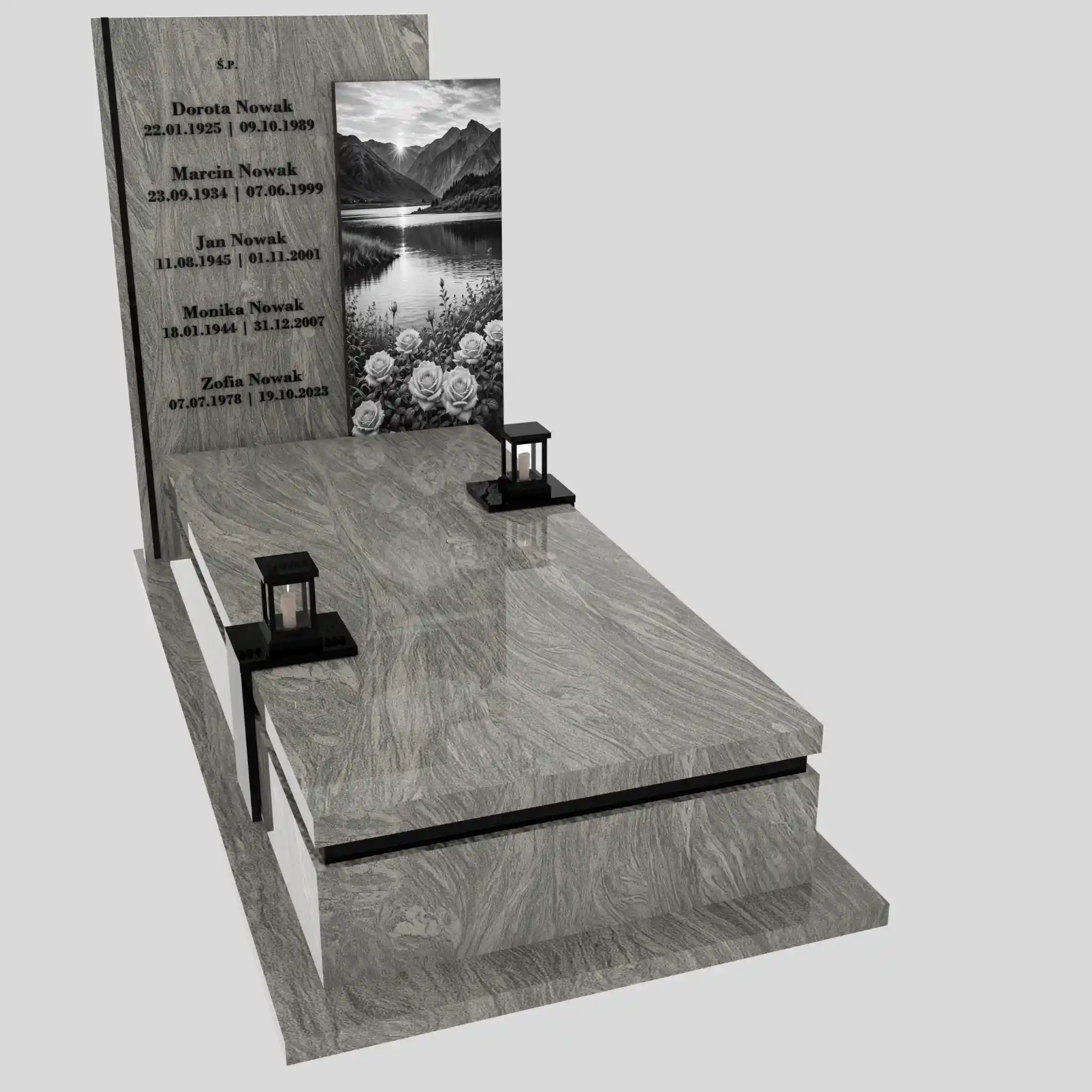 Nagrobek pojedynczy z grawerem natury K 129 zdjęcie 87