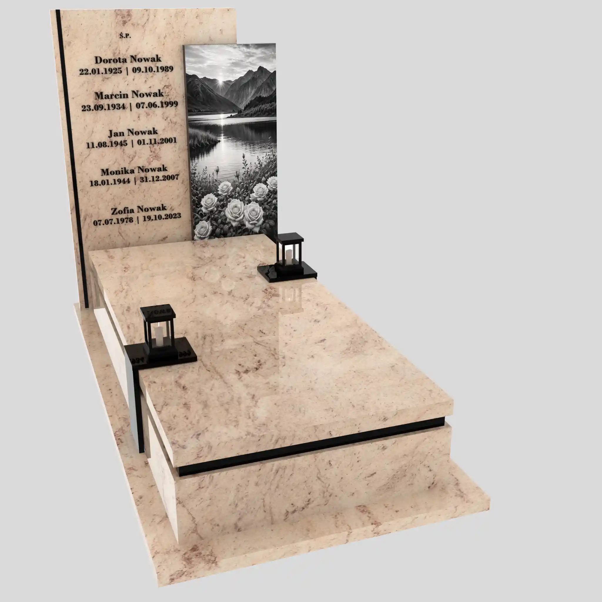 Nagrobek pojedynczy z grawerem natury K 129 zdjęcie 82