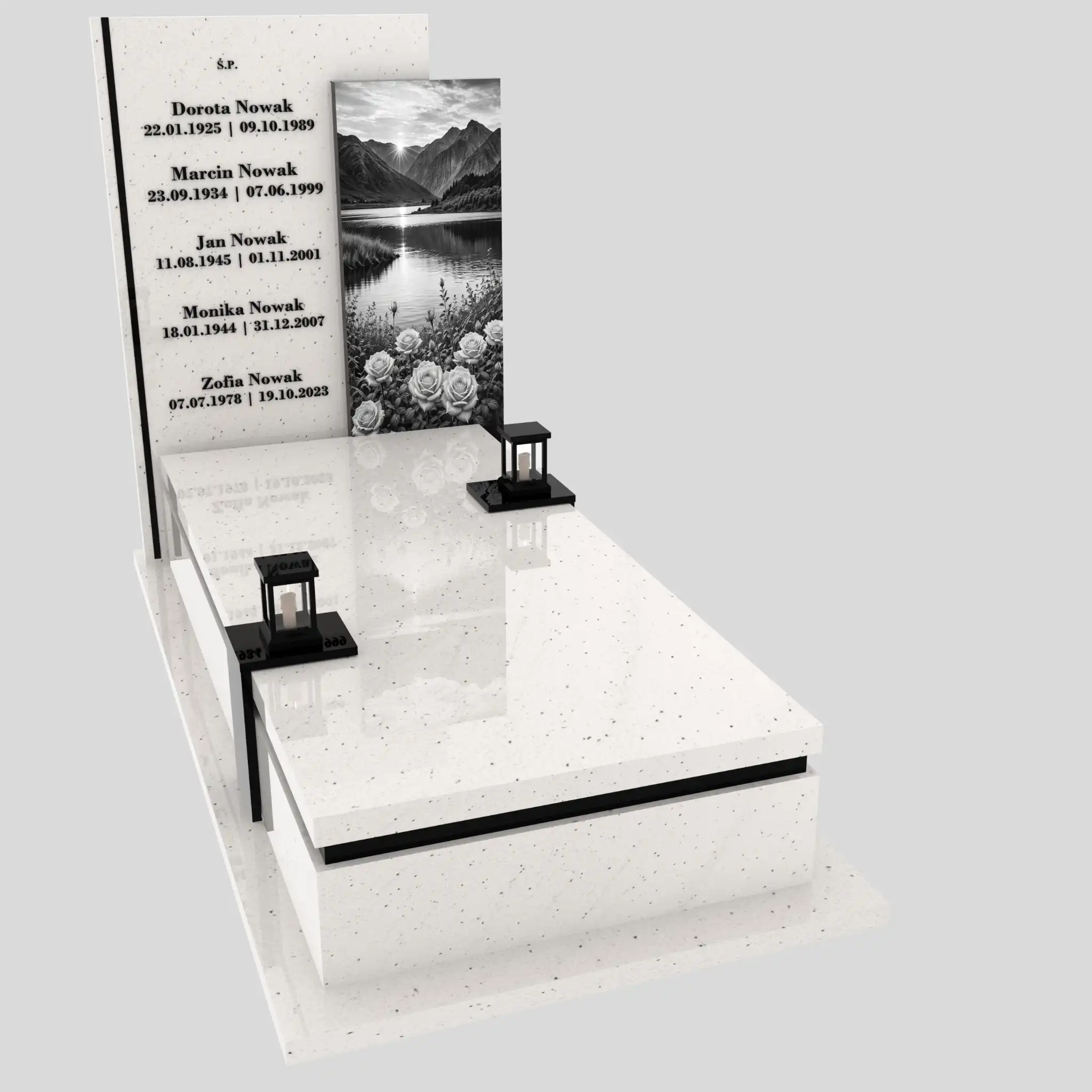 Nagrobek pojedynczy z grawerem natury K 129 zdjęcie 81