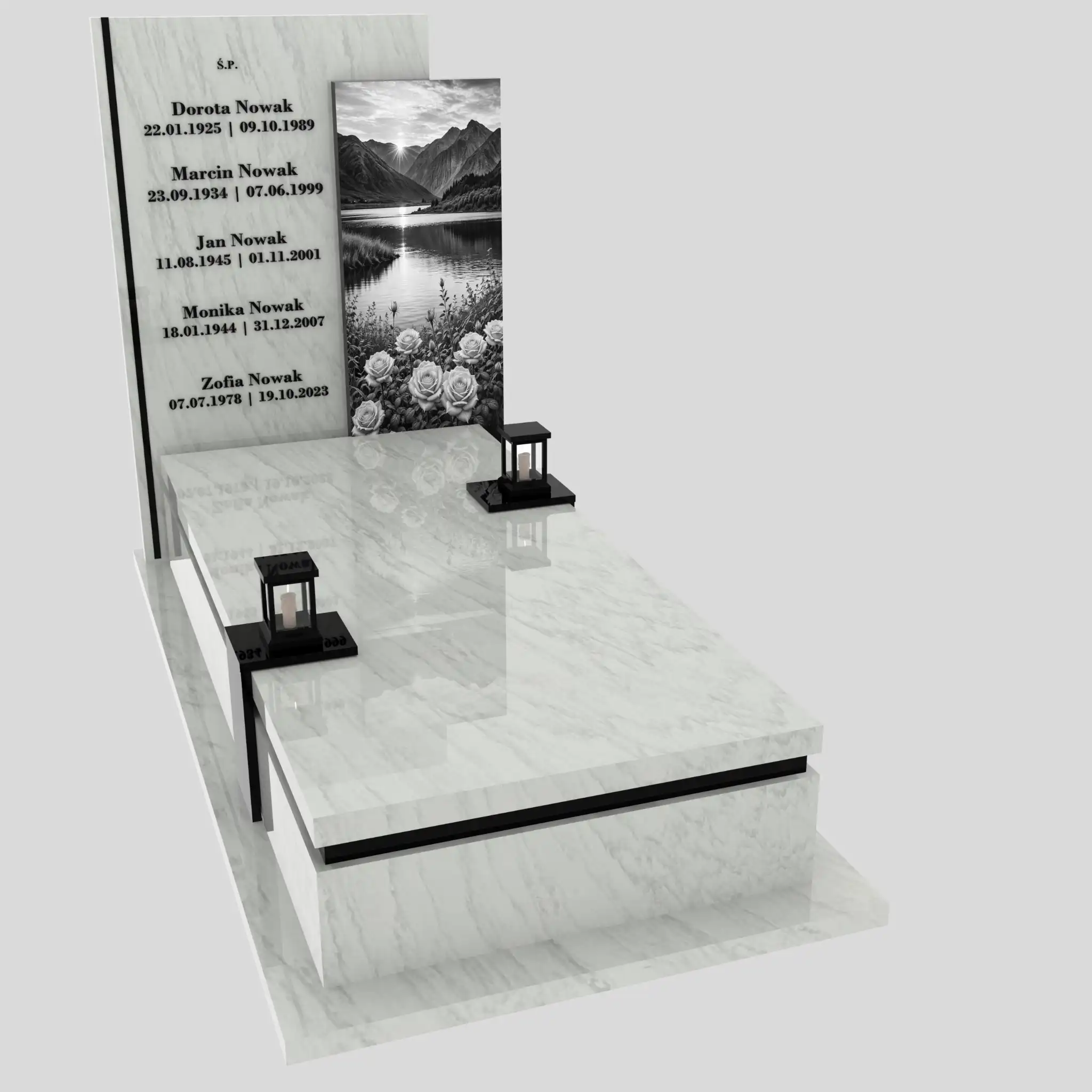 Nagrobek pojedynczy z grawerem natury K 129 zdjęcie 80