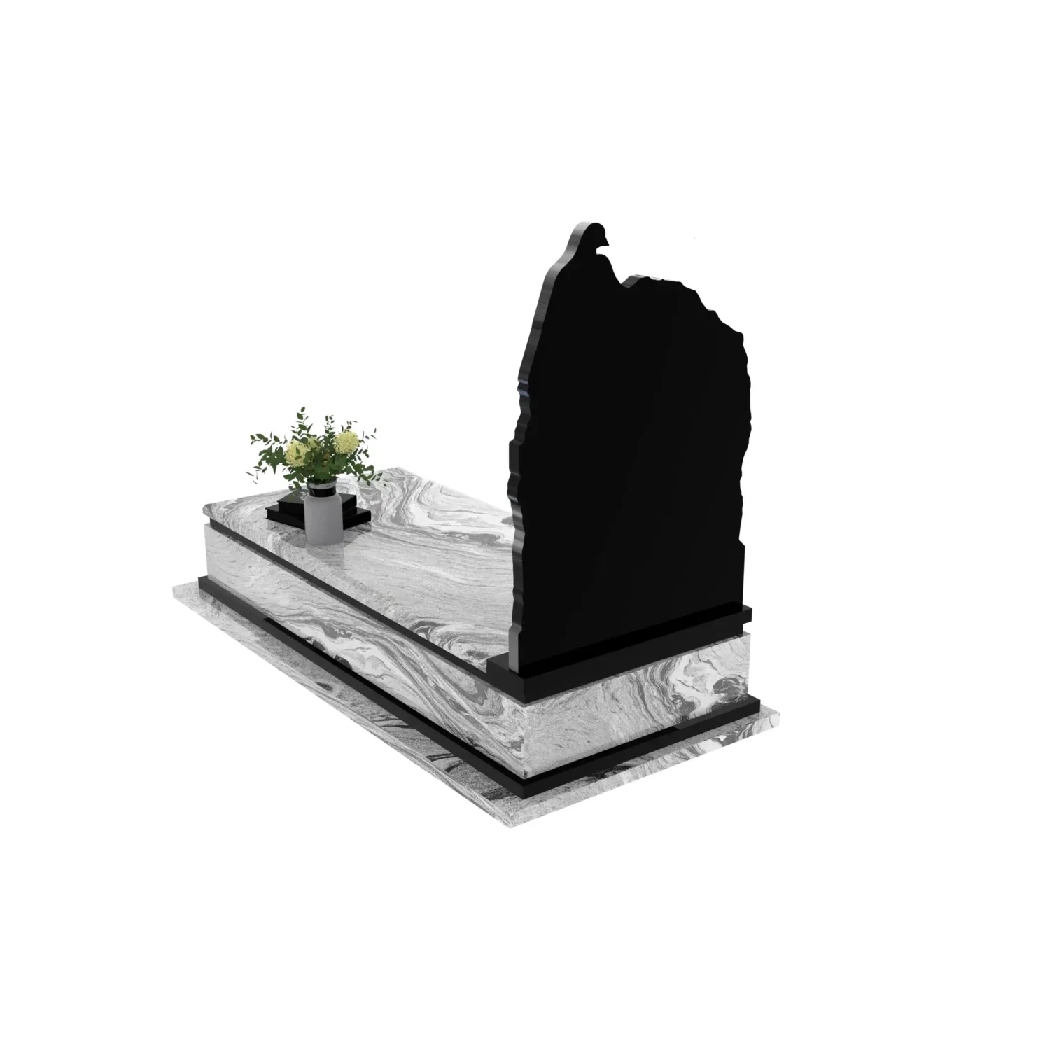 Nagrobek pojedynczy z rzeźbą gołębi CK 184+360 – photo №12