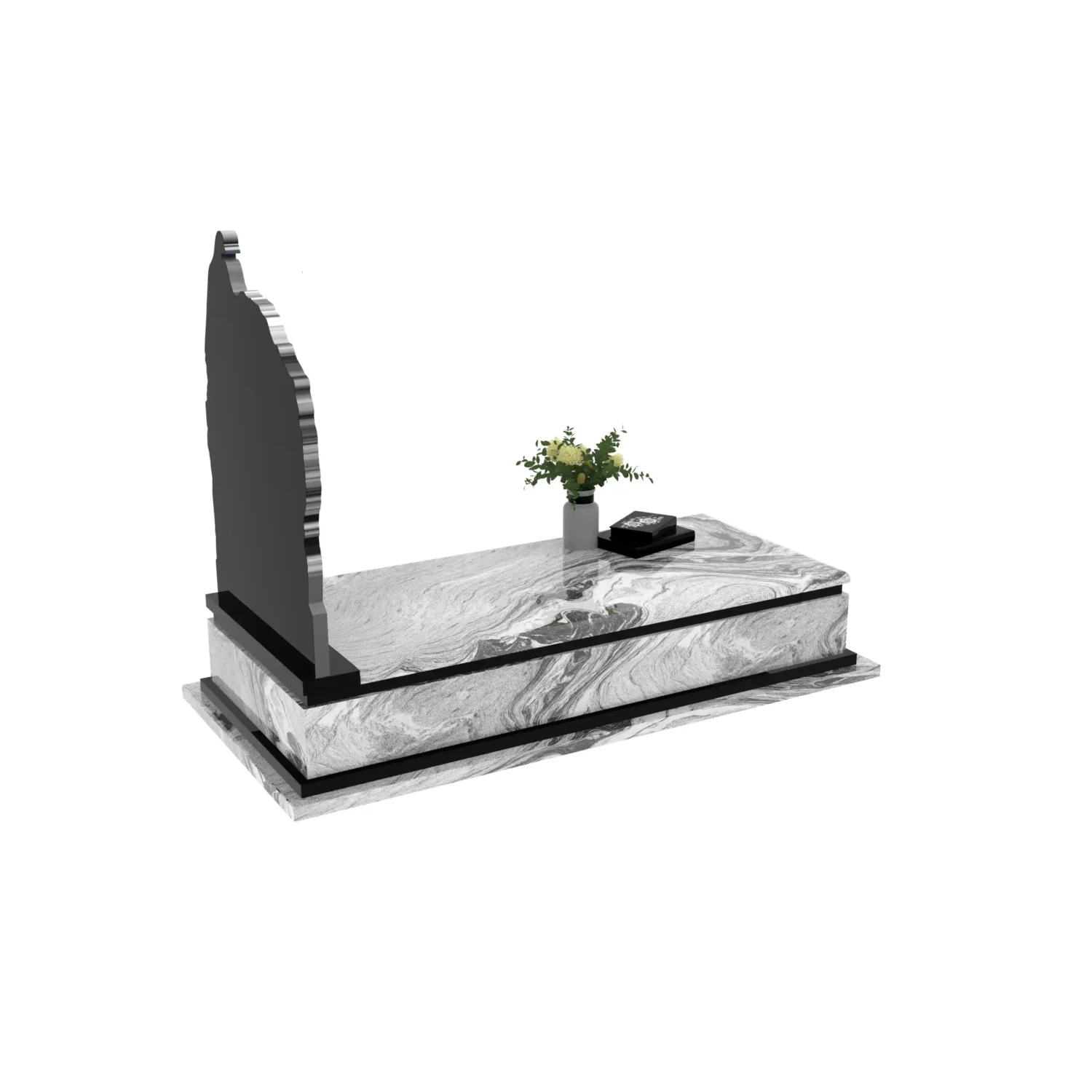 Nagrobek pojedynczy z rzeźbą gołębi CK 184+360 – photo №3