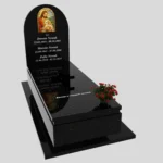 Nagrobek pojedynczy z witrażem Jezusa K 130 zdjęcie 46