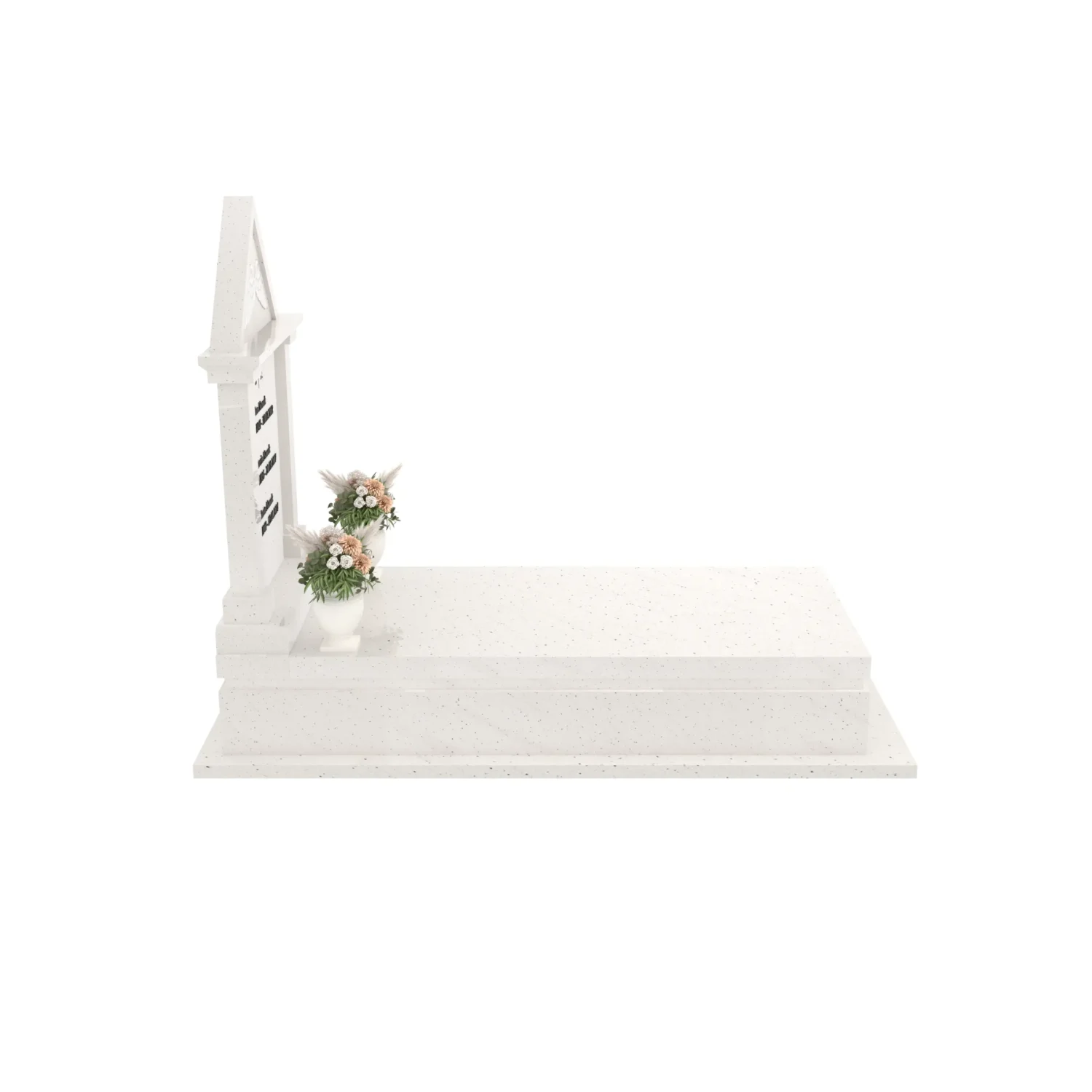 Nagrobek pojedynczy ze skrzydłami i daszkiem K 127+360 – photo №8