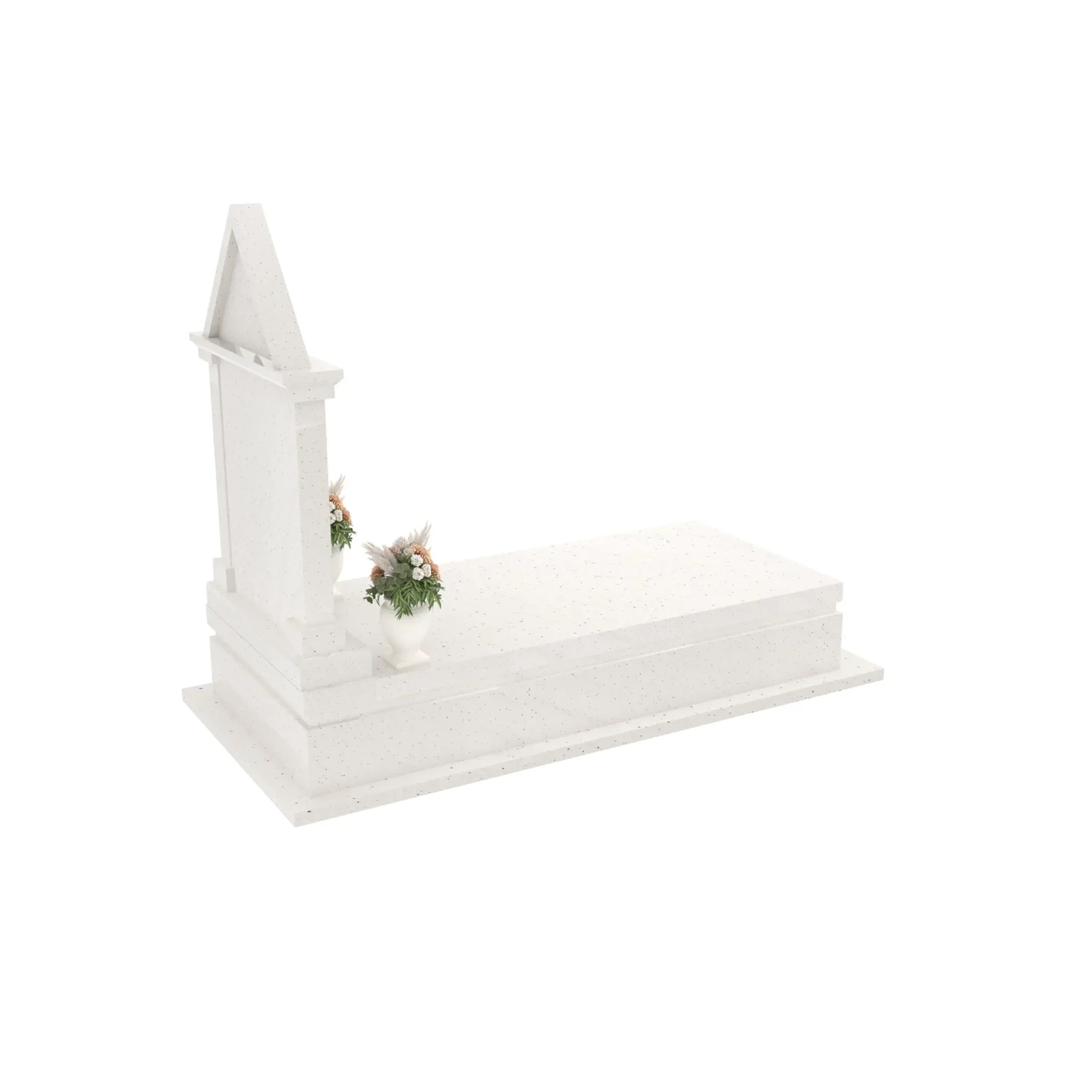 Nagrobek pojedynczy ze skrzydłami i daszkiem K 127+360 – photo №7