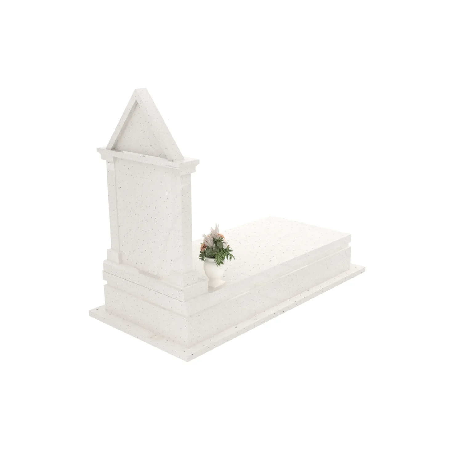 Nagrobek pojedynczy ze skrzydłami i daszkiem K 127+360 – photo №6