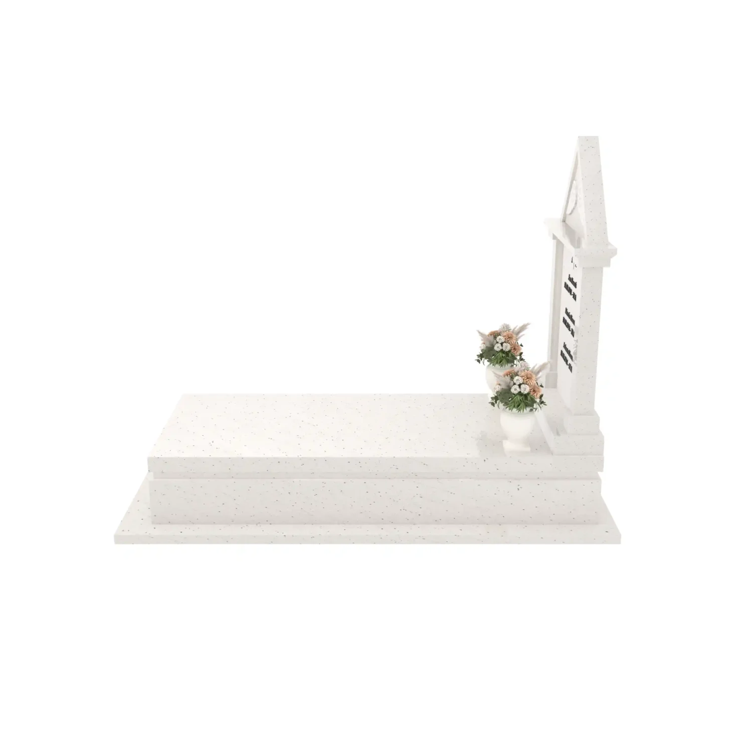 Nagrobek pojedynczy ze skrzydłami i daszkiem K 127+360 – photo №1