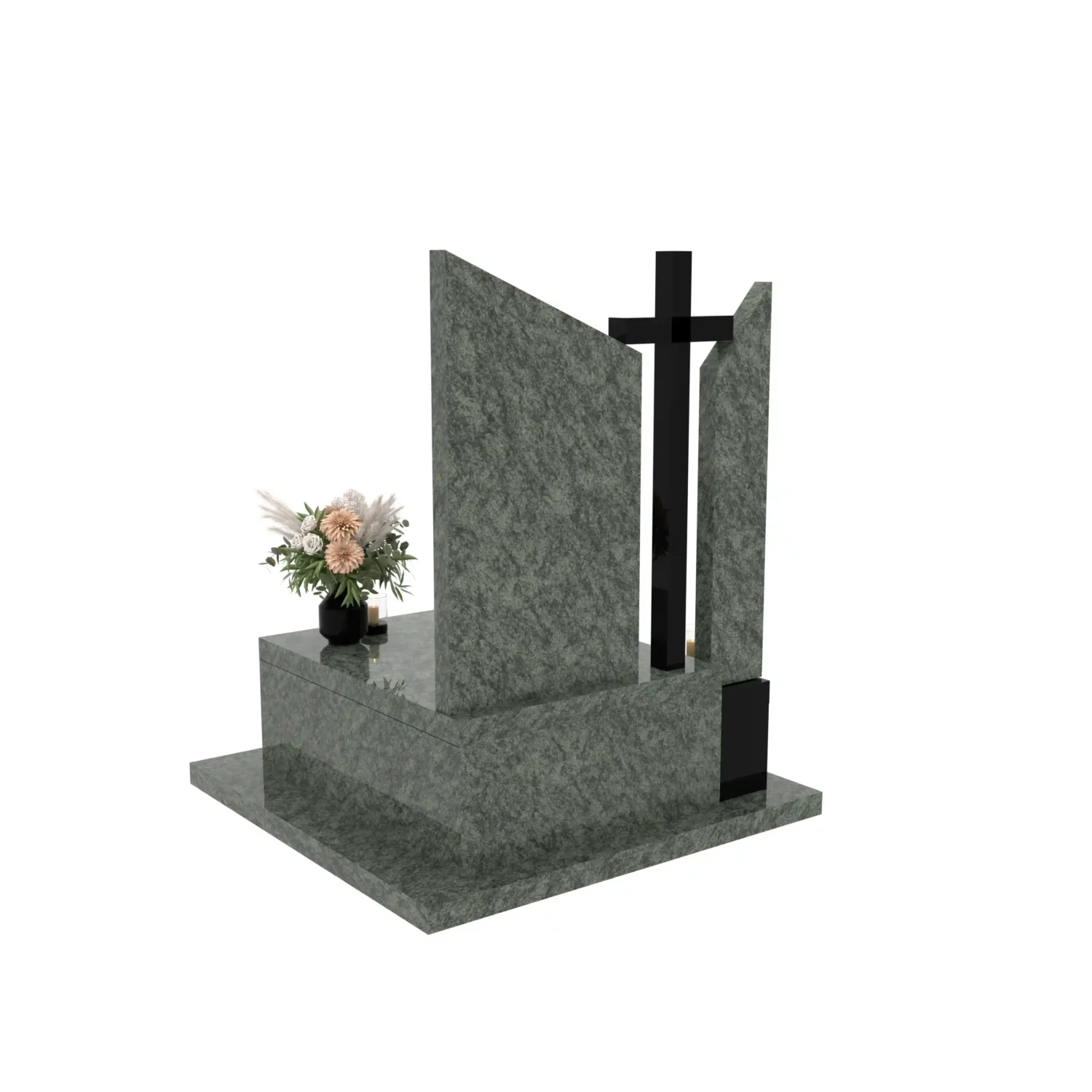 Nagrobek urnowy z granitowym krzyżem U 132+360 – photo №4