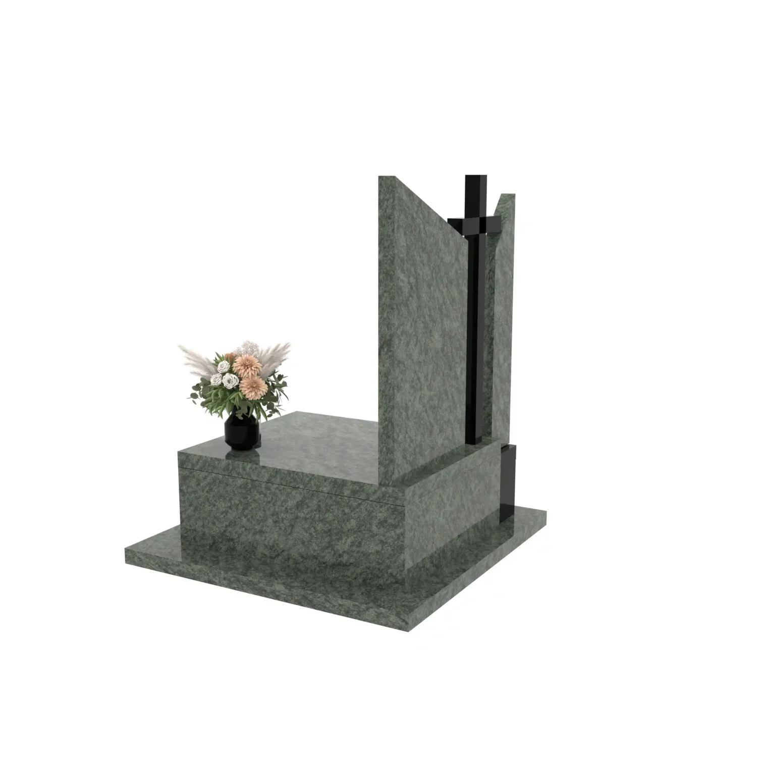 Nagrobek urnowy z granitowym krzyżem U 132+360 – photo №3