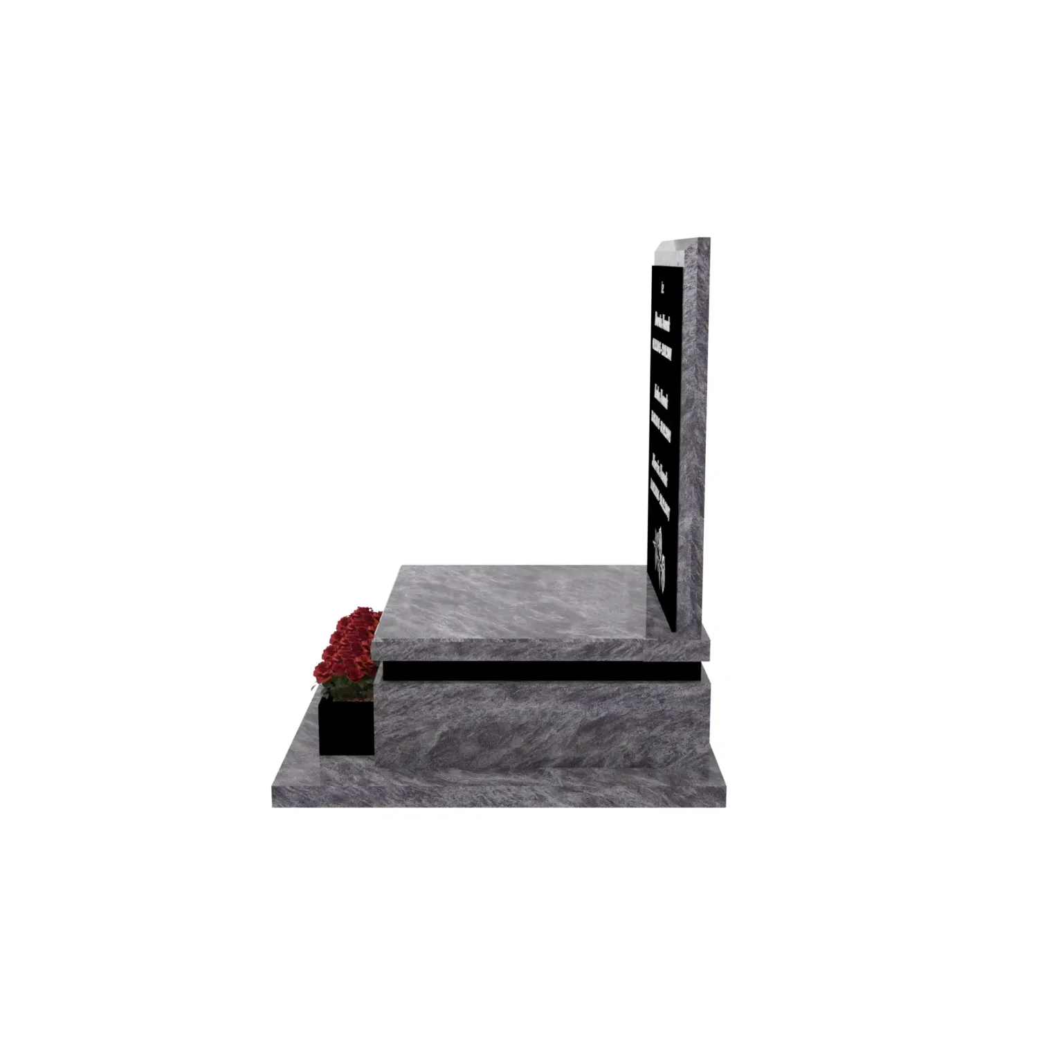 Nagrobek urnowy z grawerem róż U 131+360 – photo №3