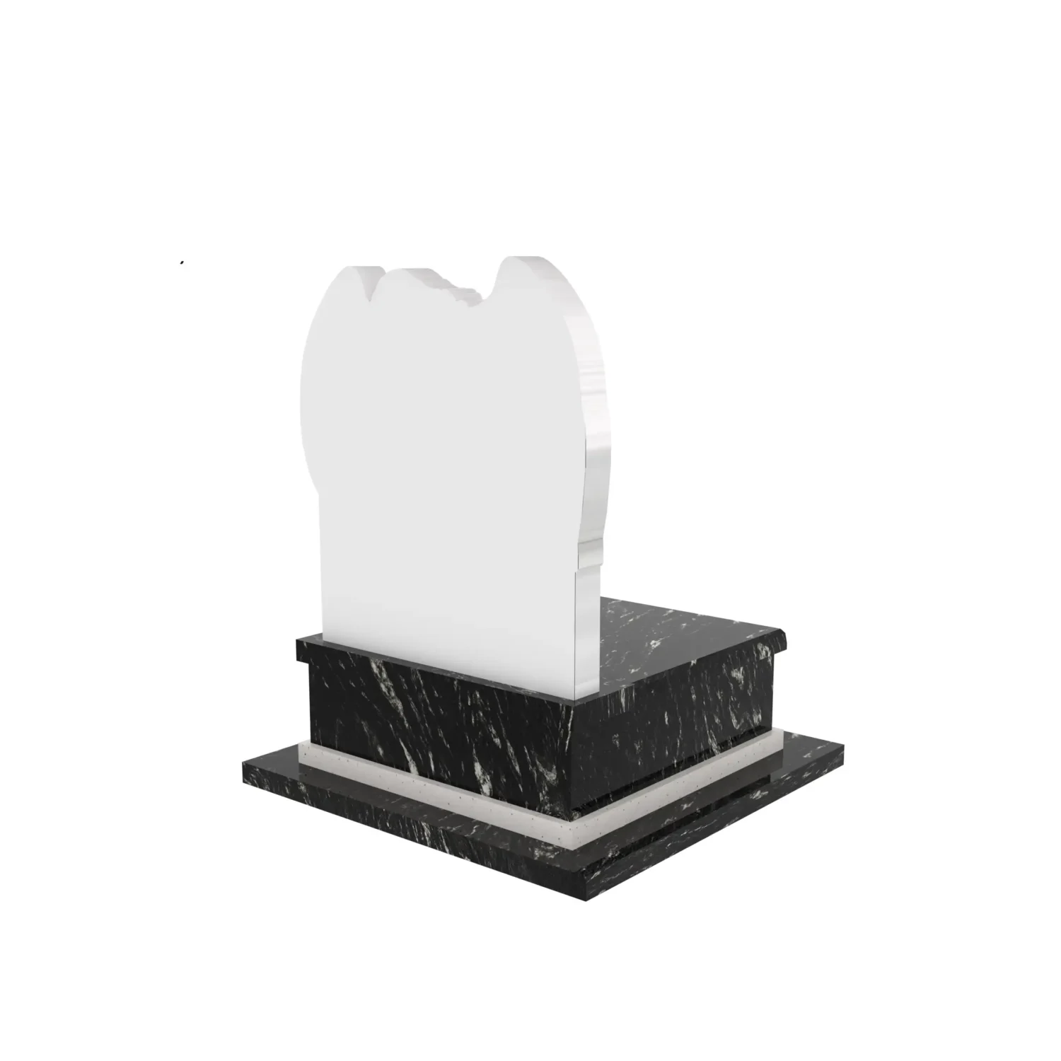 Nagrobek urnowy z rzeźbą anioła z marmuru U 130+360 – photo №7