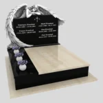 Nagrobek podwójny z grawerem anioła KD 71 zdjęcie 34