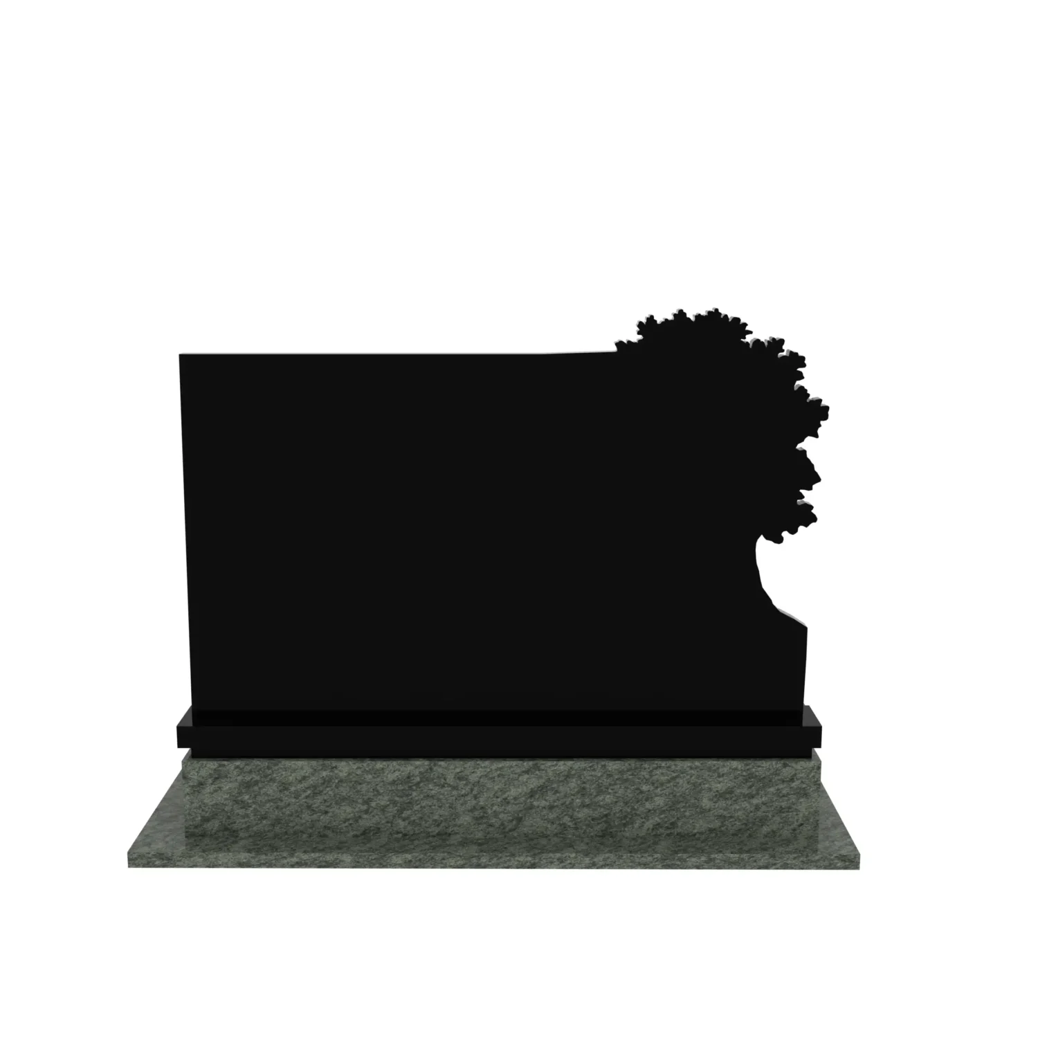 Nagrobek podwójny z grawerem Jezusa i drzewa KD 74+360 – photo №6