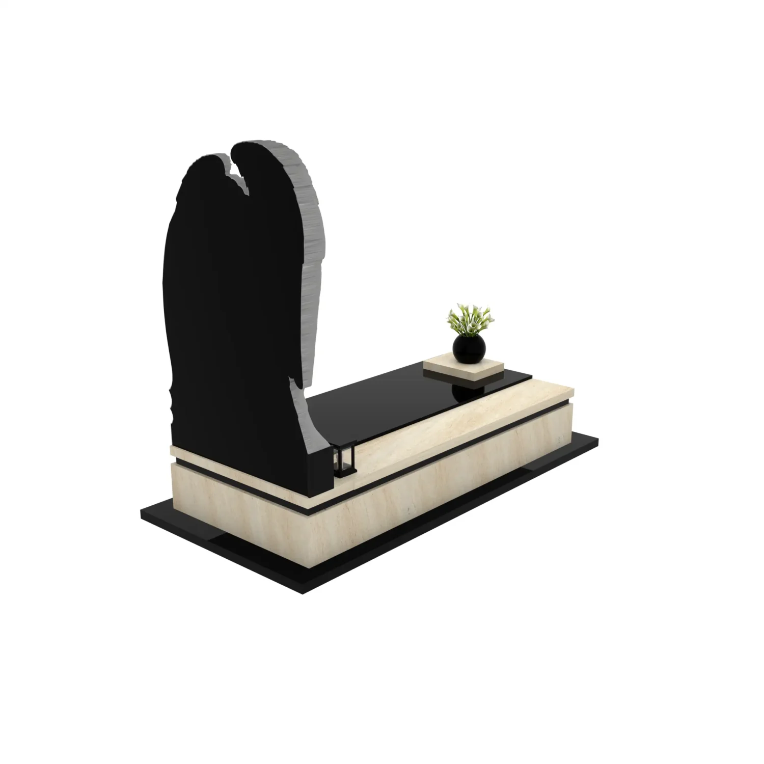 Nagrobek pojedynczy z rzeźbą anioła CK 185+360 – photo №5