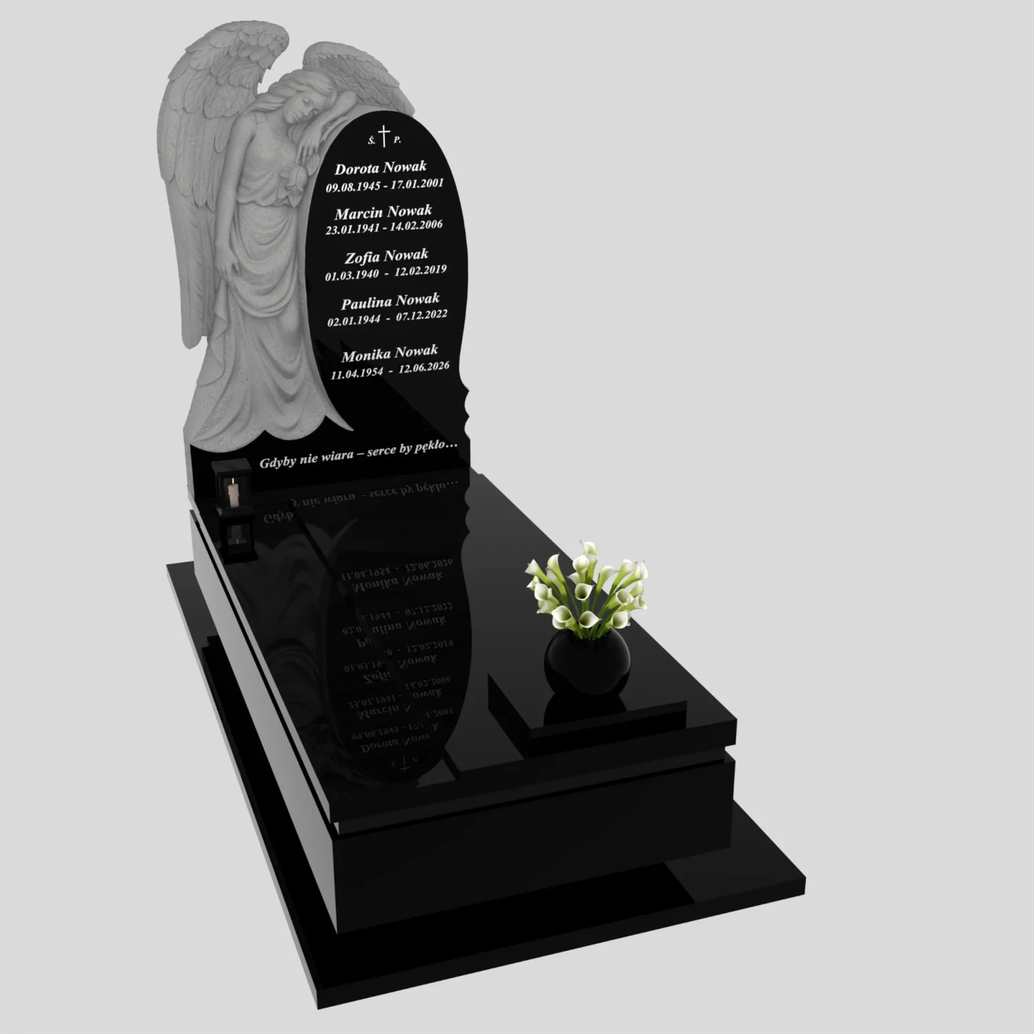 Nagrobek pojedynczy z rzeźbą anioła CK 185 zdjęcie 82
