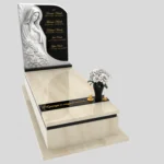 Nagrobek pojedynczy z rzeźbą Matki Boskiej z marmuru CK 186 zdjęcie 34