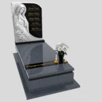 Nagrobek pojedynczy z rzeźbą Matki Boskiej z marmuru CK 186 zdjęcie 36