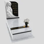 Nagrobek pojedynczy z rzeźbą Matki Boskiej z marmuru CK 186 zdjęcie 38