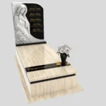 Nagrobek pojedynczy z rzeźbą Matki Boskiej z marmuru CK 186 zdjęcie 39